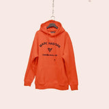 Unisex Orange Hooded Sweatshirt