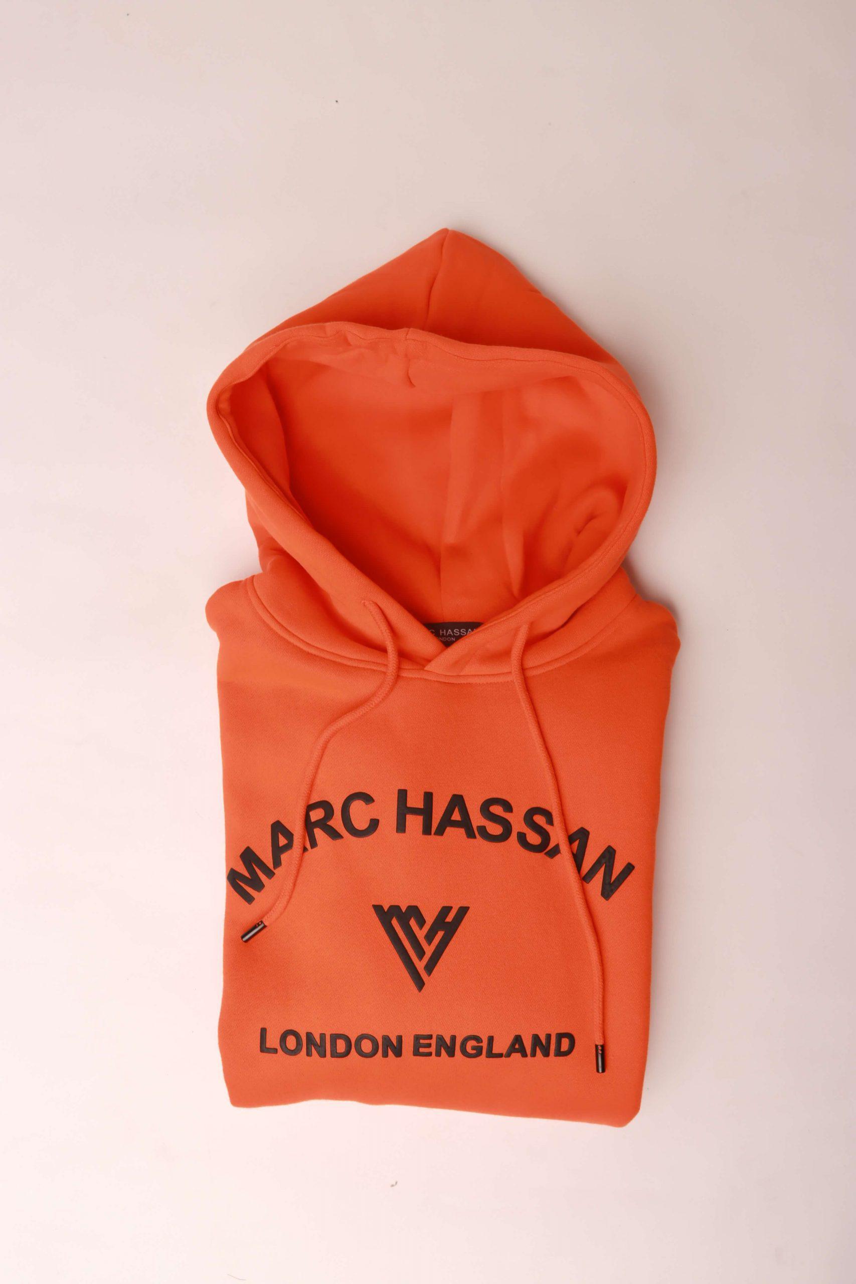 Unisex Orange Hooded Sweatshirt