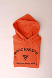 Unisex Orange Hooded Sweatshirt