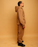 Essential Brown Oversized Hooded Set