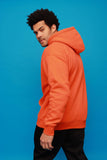 Orange Hooded Sweatshirt