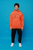 Orange Hooded Sweatshirt