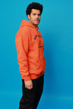 Orange Hooded Sweatshirt