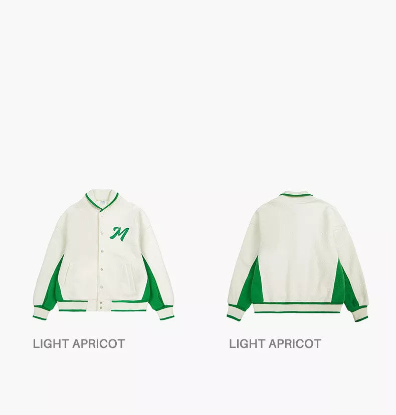 Lucky Letter Embroidered Varsity Jacket – MH CLOTHING LIMITED