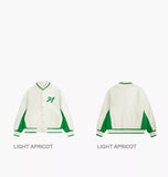 Essential 23SS Embroidered Logo Varsity Jacket