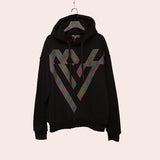 Unisex Black Hooded Sweatshirt