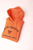 Orange Hooded Sweatshirt