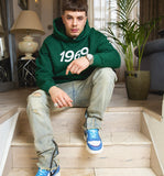 Essential Vintage Green Retro Hoodie