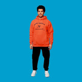 Orange Hooded Sweatshirt